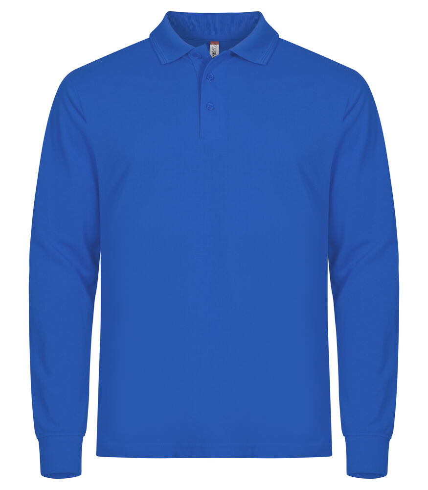 Clique Manhattan L/S Polo Heren kobalt
