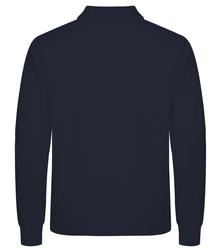 Clique Manhattan L/S Polo Heren dark navy achterkant