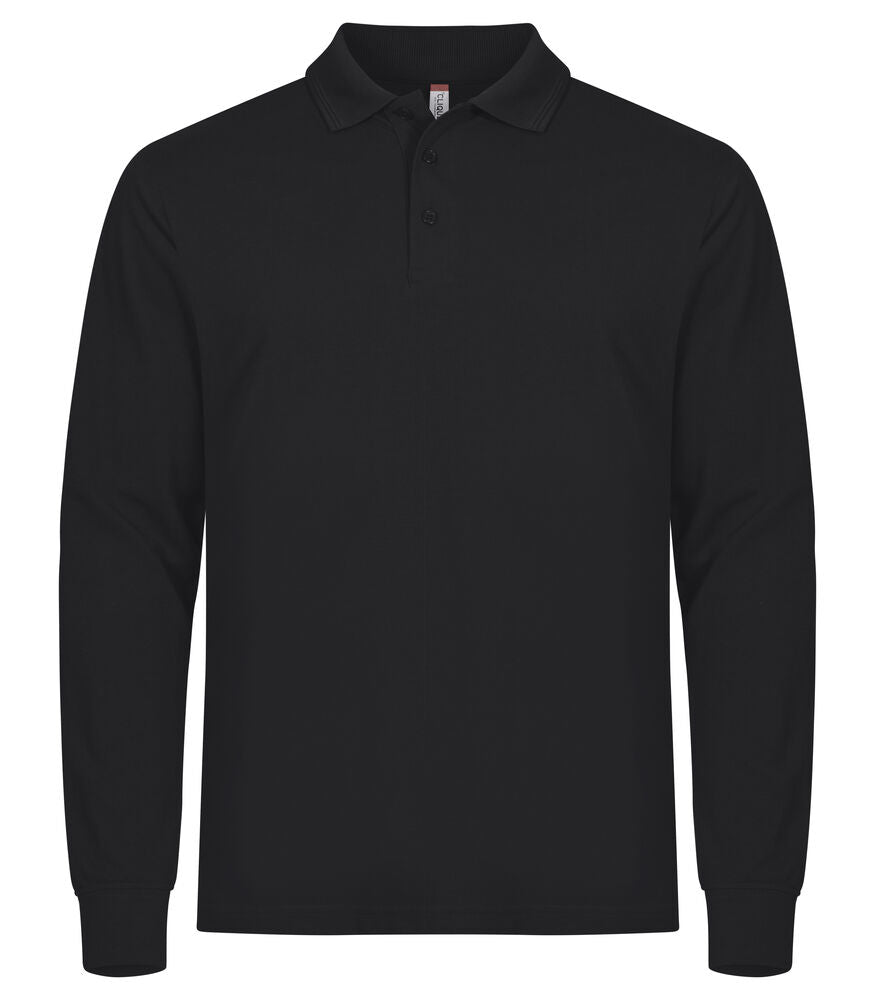 Clique Manhattan L/S Polo Heren zwart