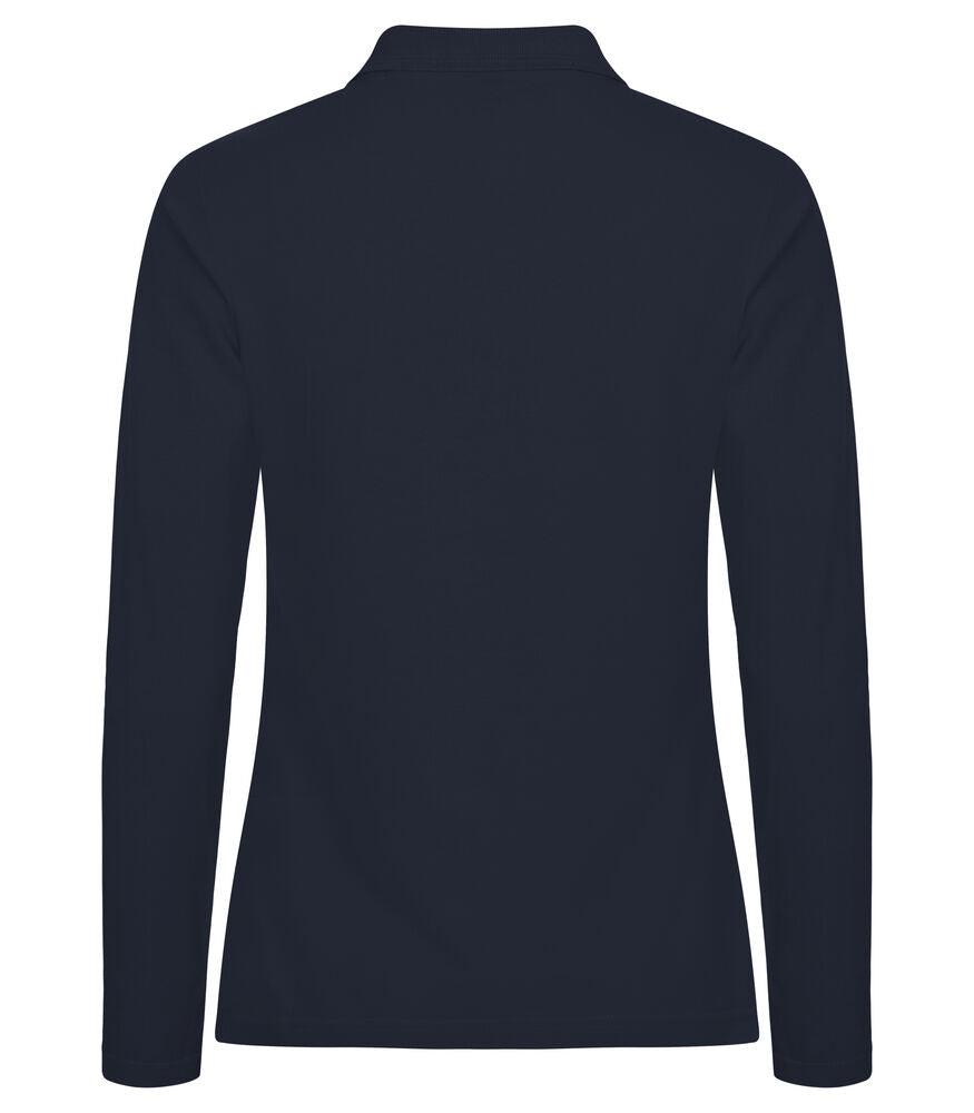 Clique Manhattan L/S Polo Dames dark navy achterkant