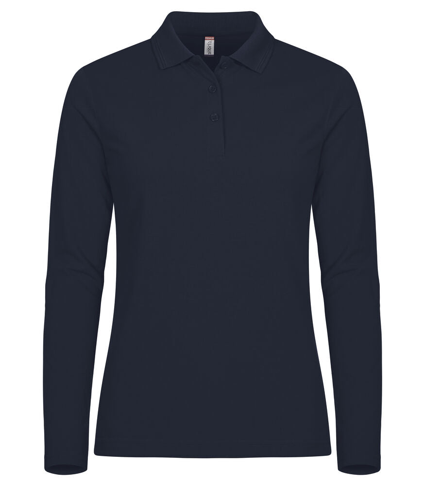Clique Manhattan L/S Polo Dames dark navy