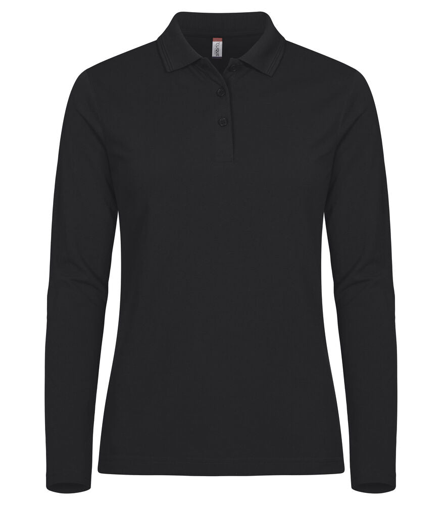 Clique Manhattan L/S Polo Dames zwart