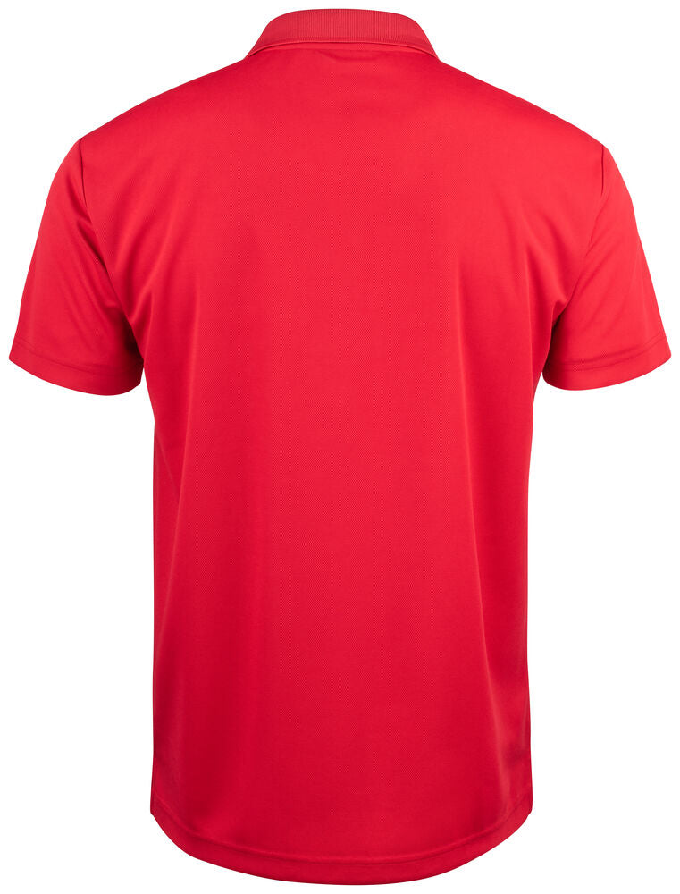 Clique Basic Active Polo rood achterkant