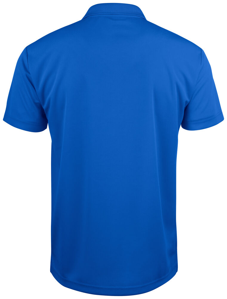 Clique Basic Active Polo kobalt achterkant