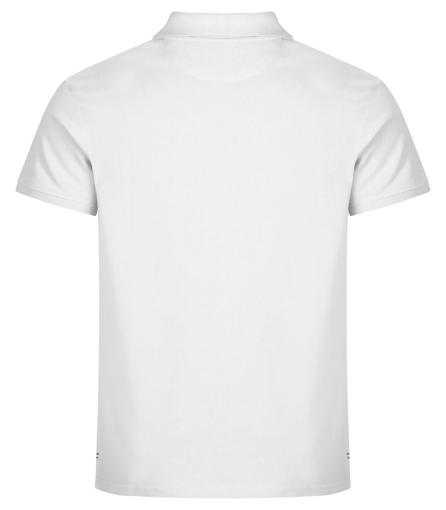 Clique Heavy Premium Polo Heren wit achterkant