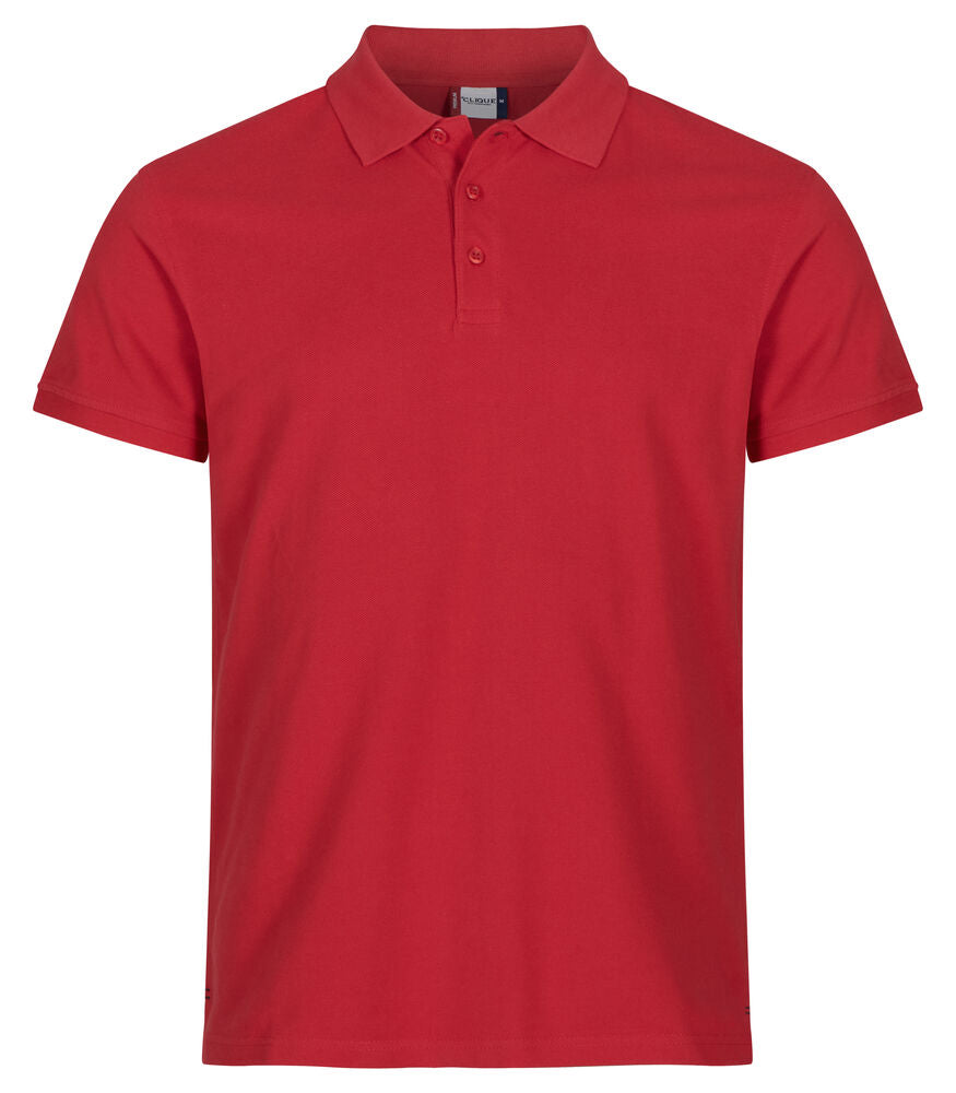 Clique Heavy Premium Polo Heren rood
