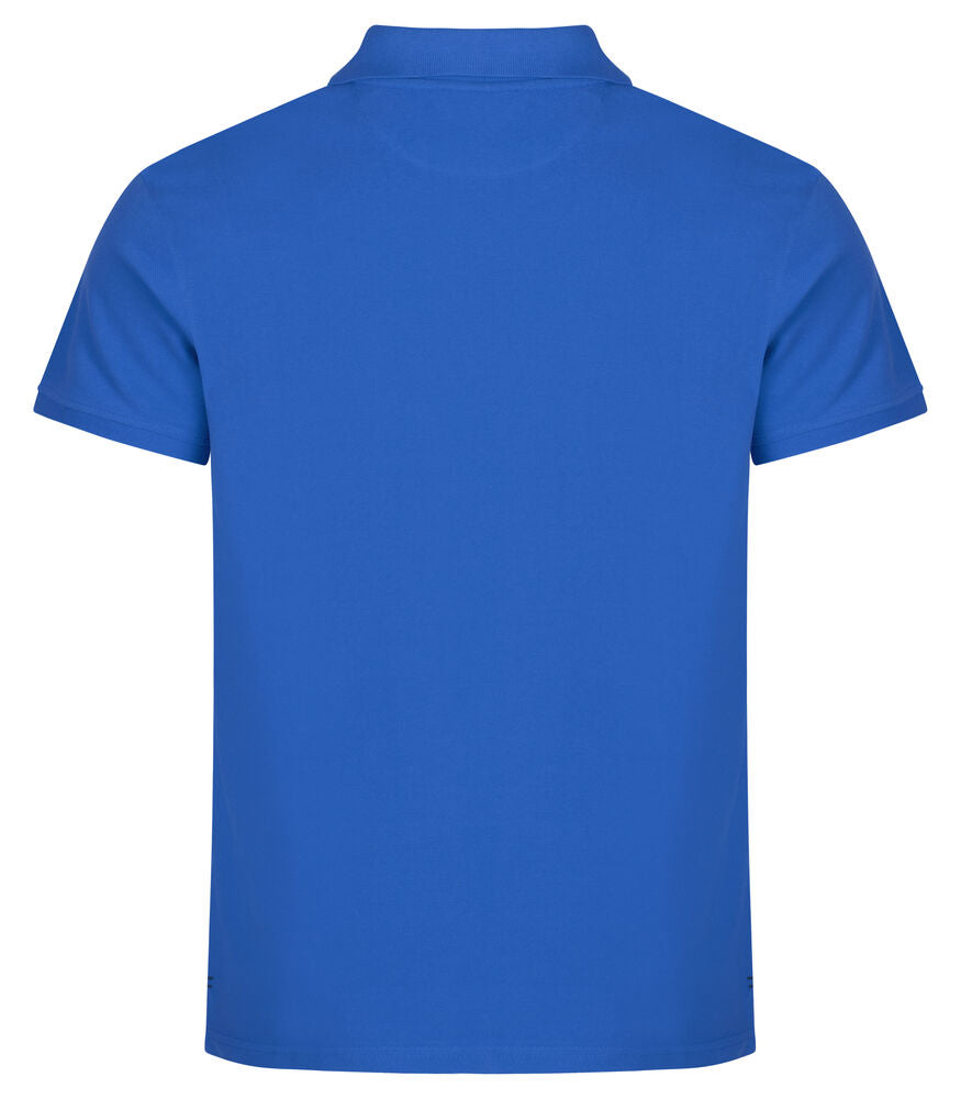 Clique Heavy Premium Polo Heren kobalt achterkant