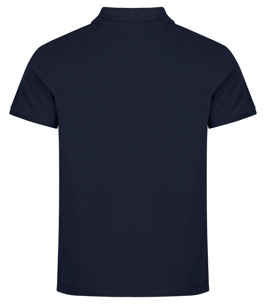 Clique Heavy Premium Polo Heren dark navy achterkant