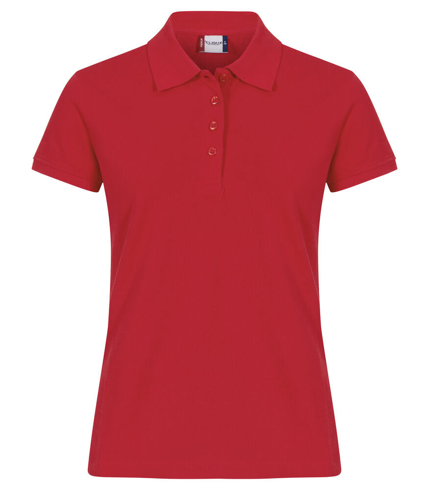 Clique Heavy Premium Polo Dames rood