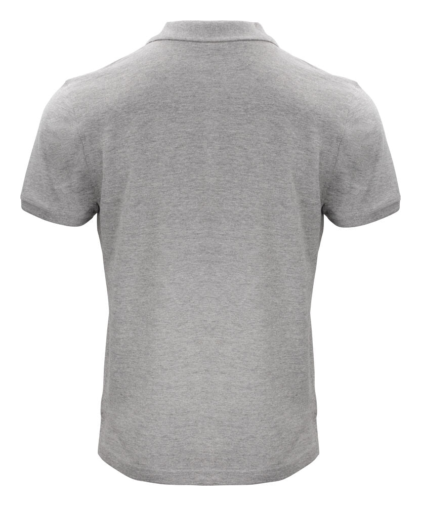 Clique Classic OC Polo Heren grijsmelange achterkant