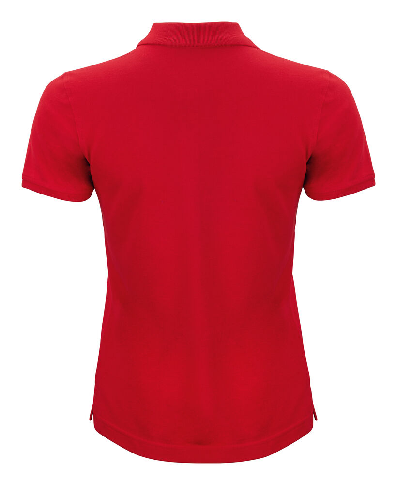 Clique Classic OC Polo Dames rood achterkant