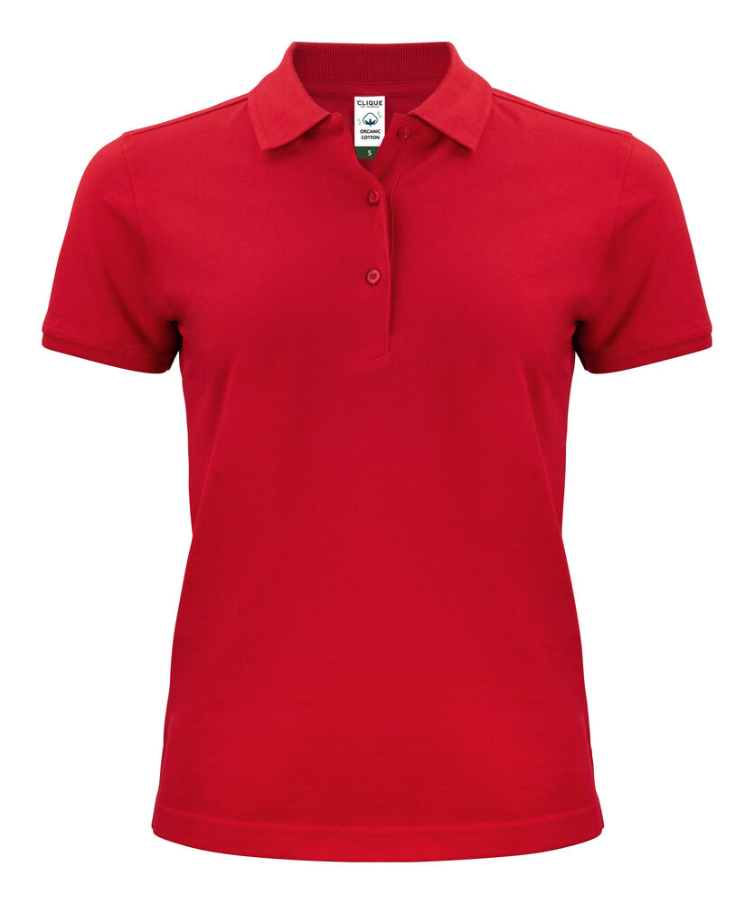 Clique Classic OC Polo Dames rood