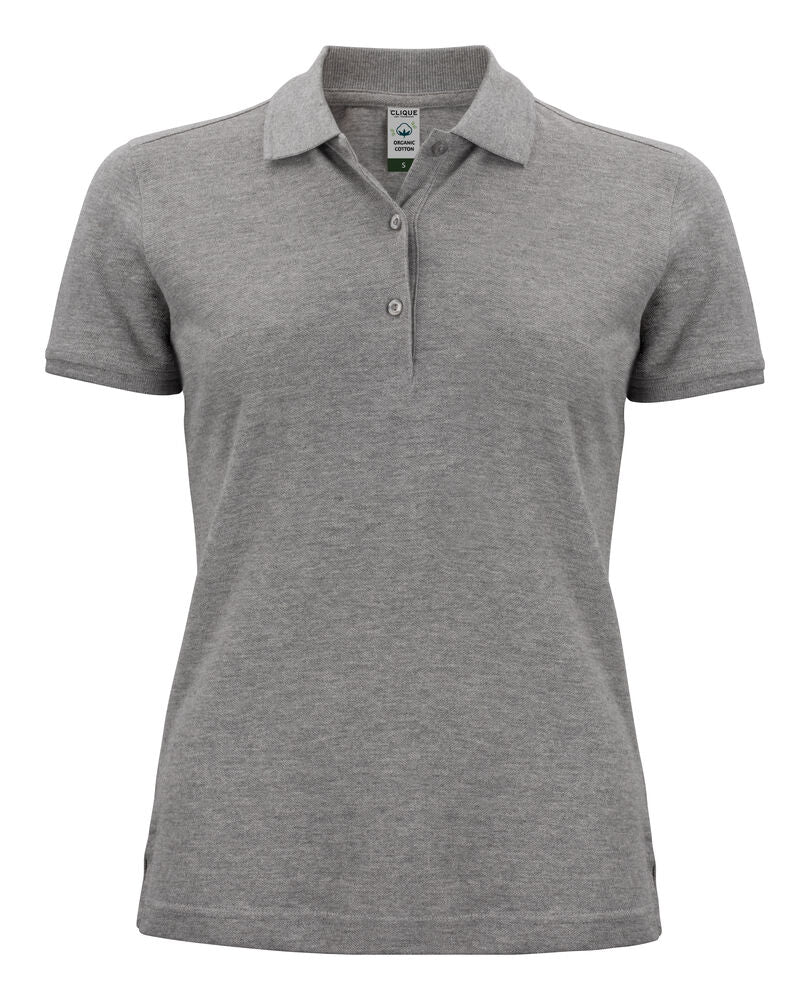 Clique Classic OC Polo Dames grijsmelange
