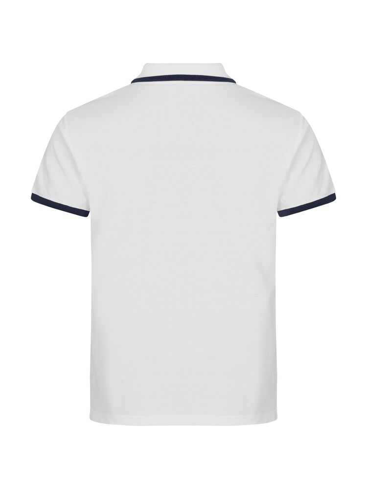 Clique Austin Polo Heren wit achterkant