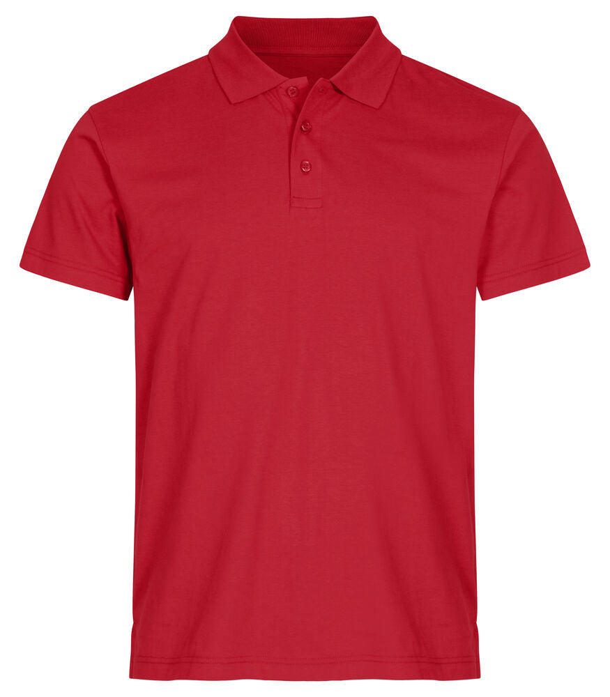 Clique Single Jersey Polo rood