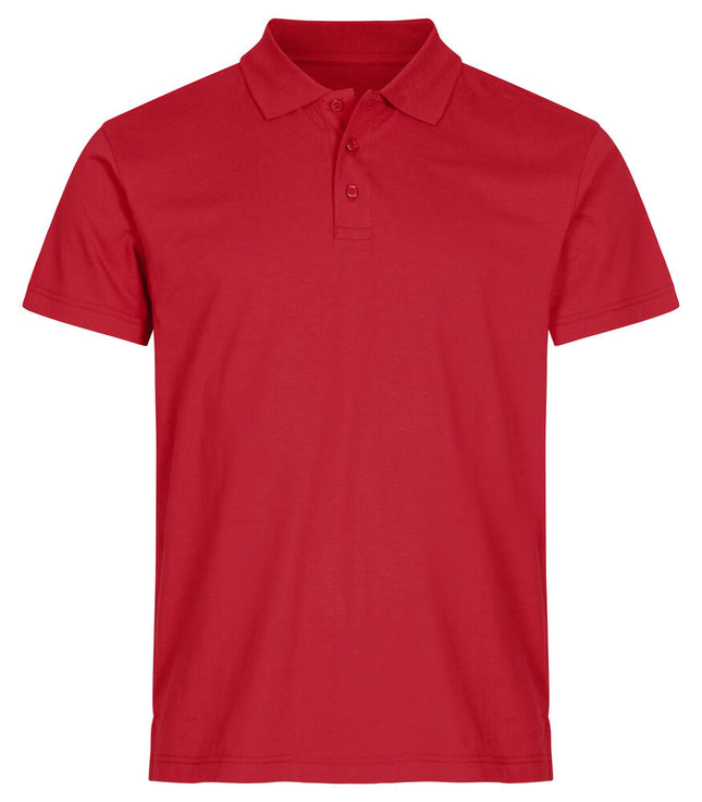 Clique Single Jersey Polo rood