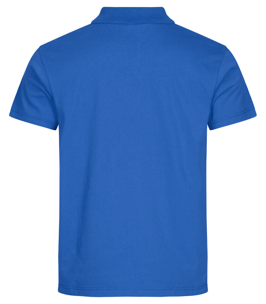 Clique Single Jersey Polo kobalt achterkant
