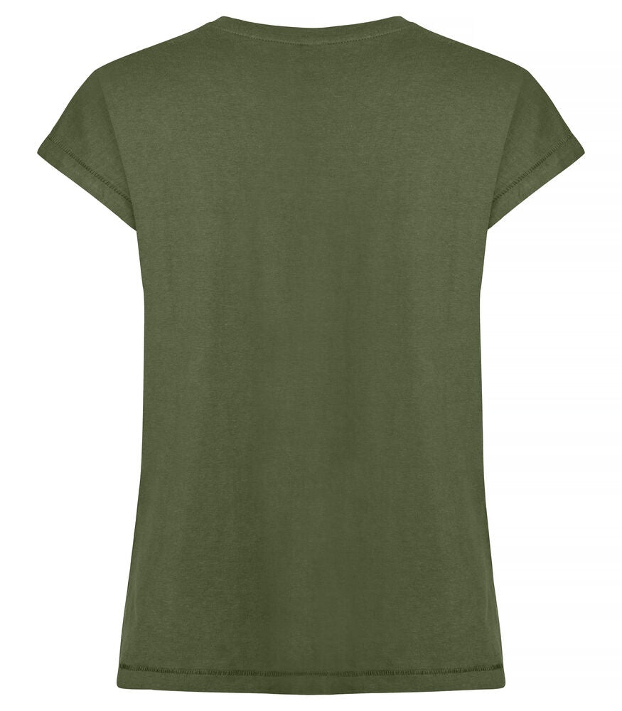 Clique Fashion Top Dames legergroen achterkant