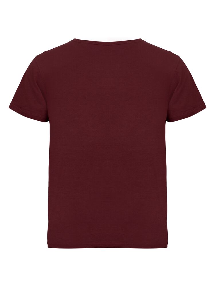 Clique Basic-t loose fit bordeaux achterkant