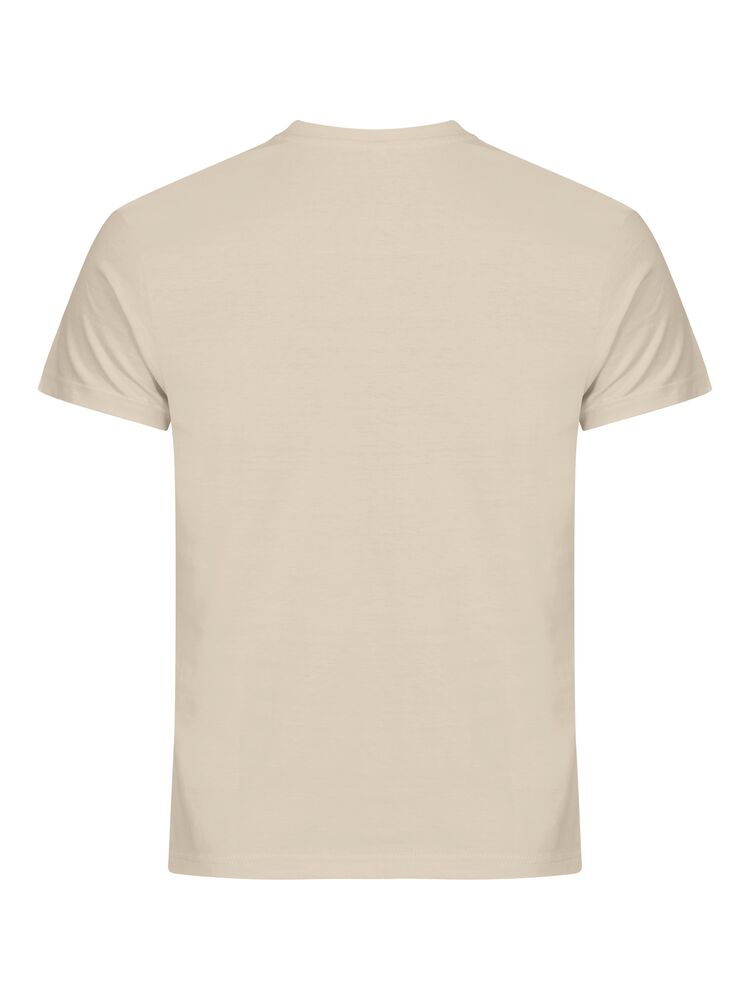 Clique Basic-T licht khaki achterkant