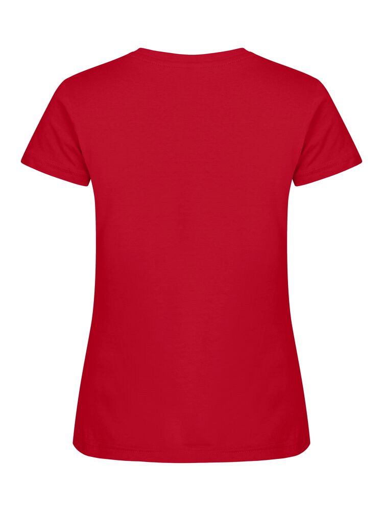 Clique Basic-T Dames rood achterkant