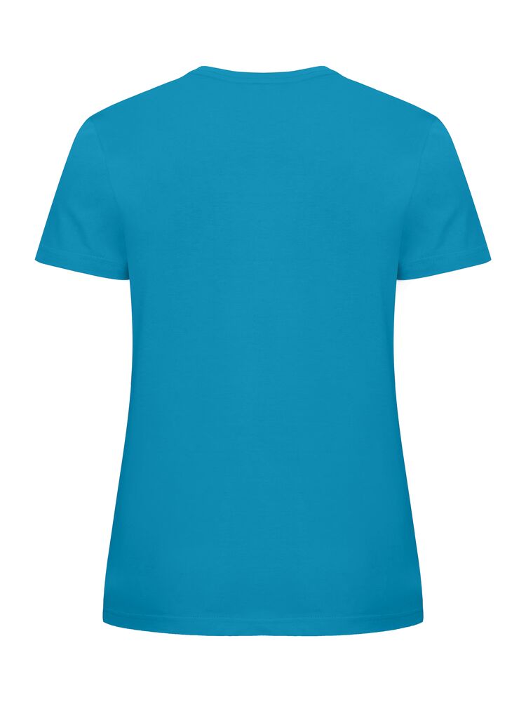 Clique Basic-T Dames turquoise achterkant