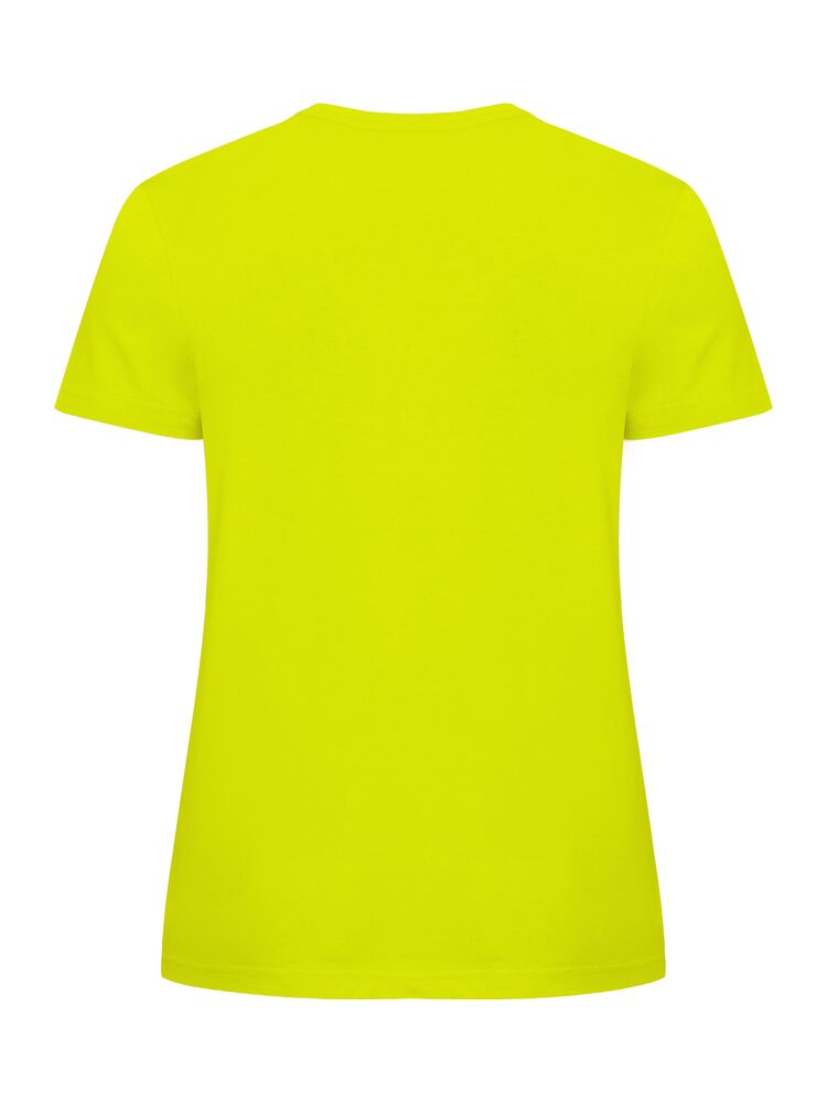 Clique Basic-T Dames signaalgroen achterkant