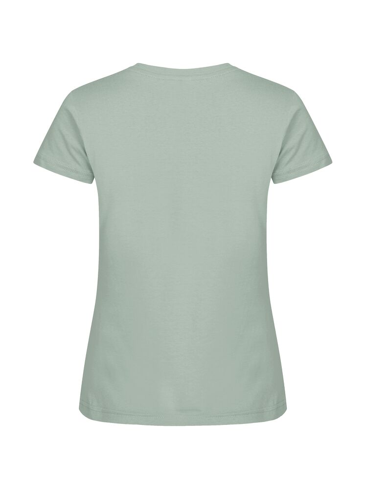 Clique Basic-T Dames saliegroen achterkant