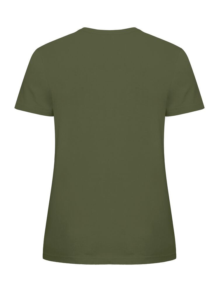 Clique Basic-T Dames legergroen achterkant