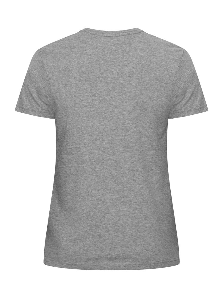 Clique Basic-T Dames grijsmelange achterkant