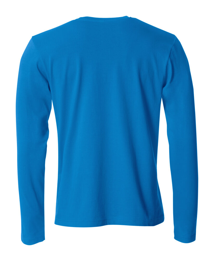 Clique Basic-T L/S Heren kobalt achterkant