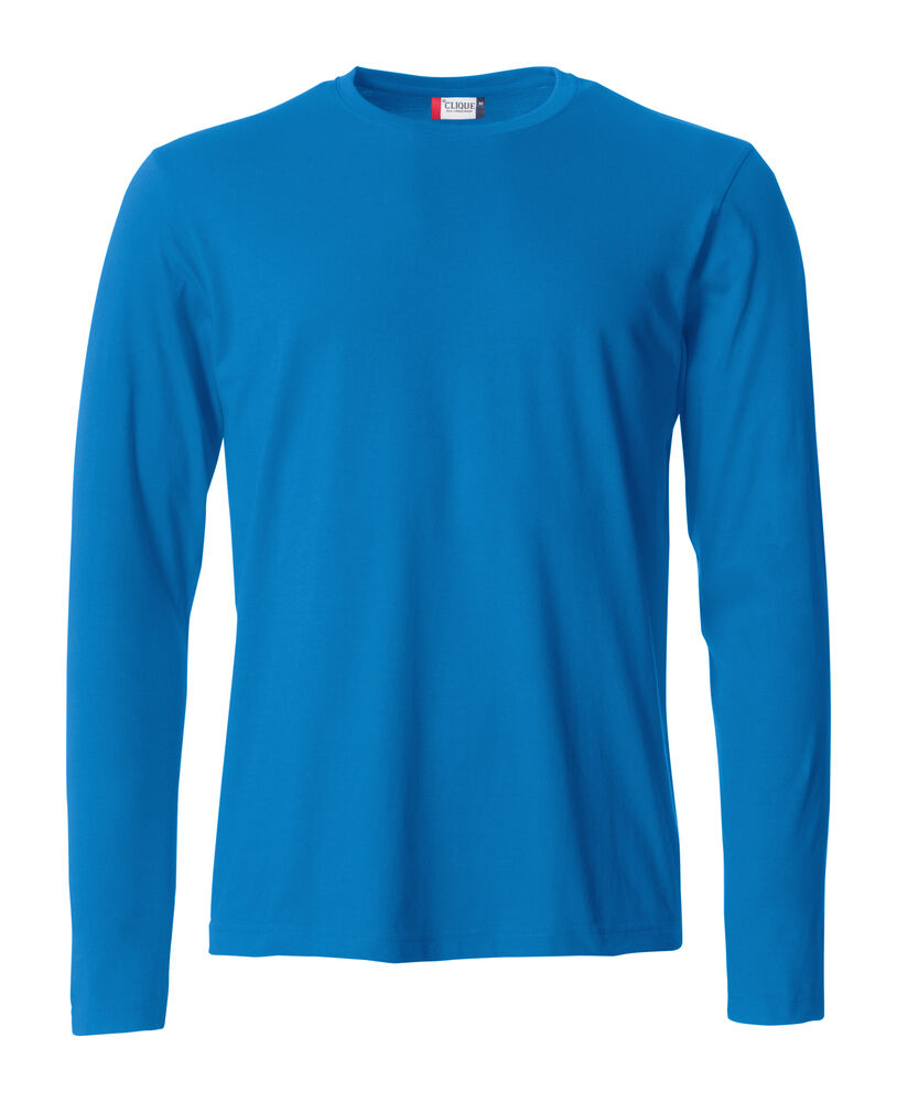 Clique Basic-T L/S Heren kobalt