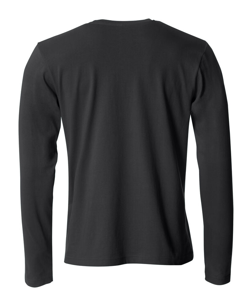 Clique Basic-T L/S Heren zwart achterkant