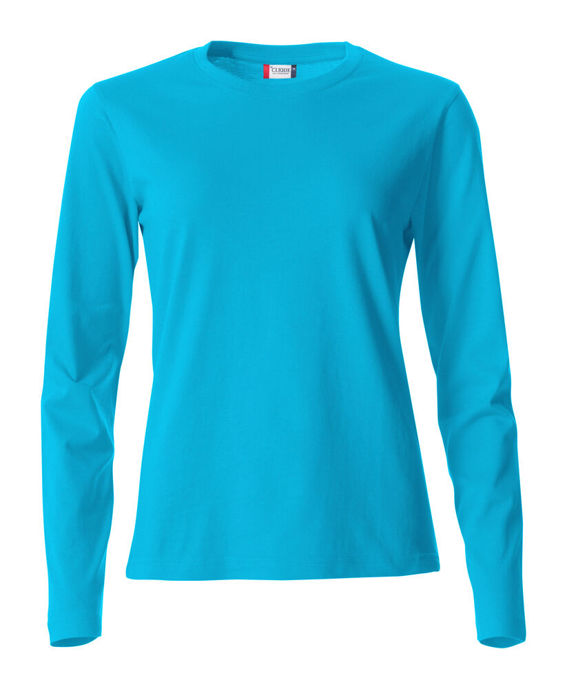 Clique Basic-T L/S Dames turquoise