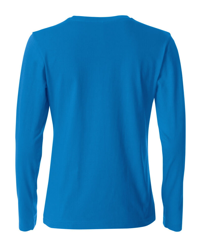 Clique Basic-T L/S Dames kobalt achterkant