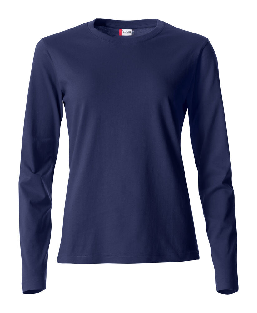 Clique Basic-T L/S Dames dark navy