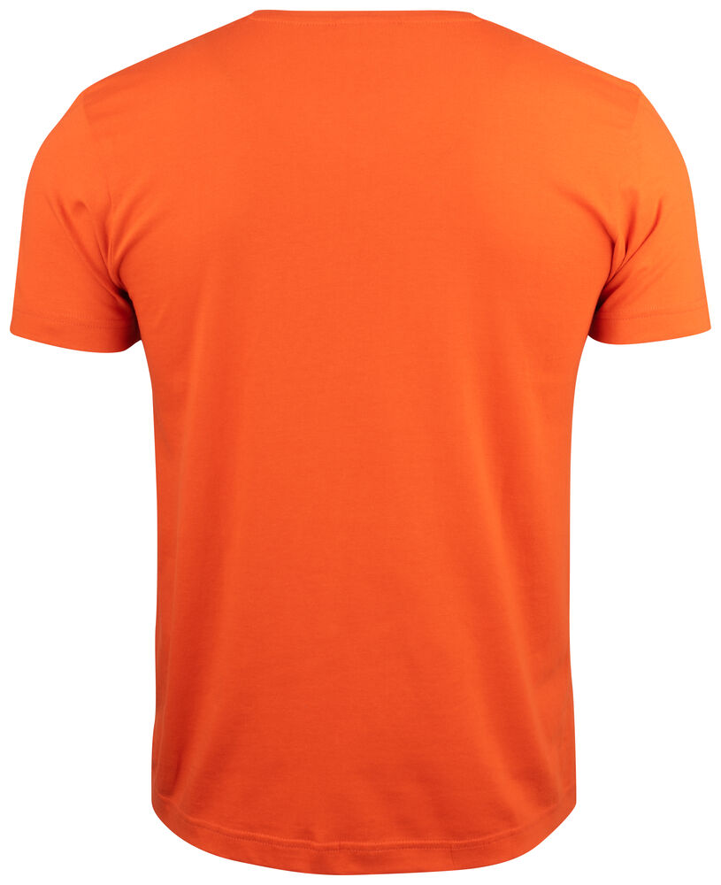 Clique Basic-T V-neck dieporanje achterkant