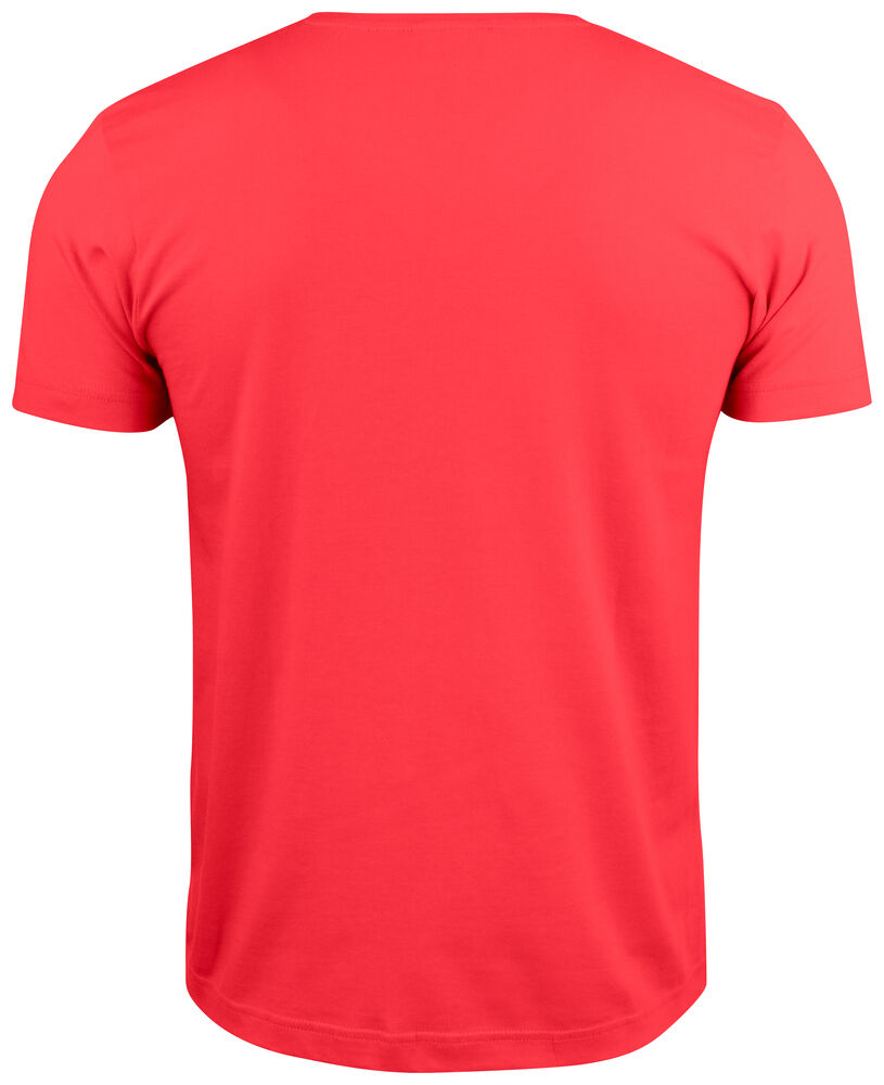 Clique Basic-T V-neck rood achterkant