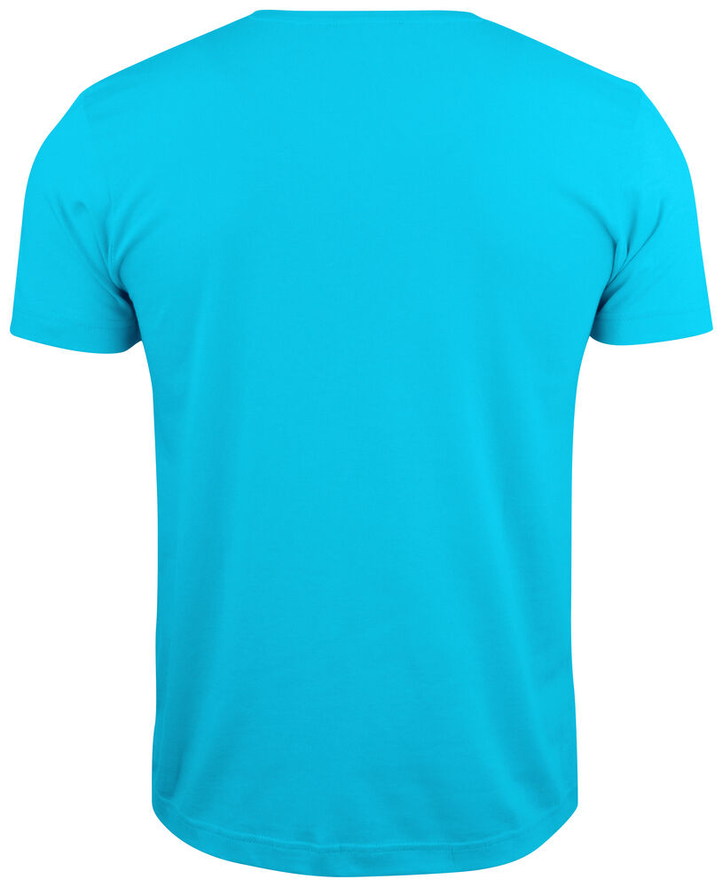 Clique Basic-T V-neck turquoise achterkant
