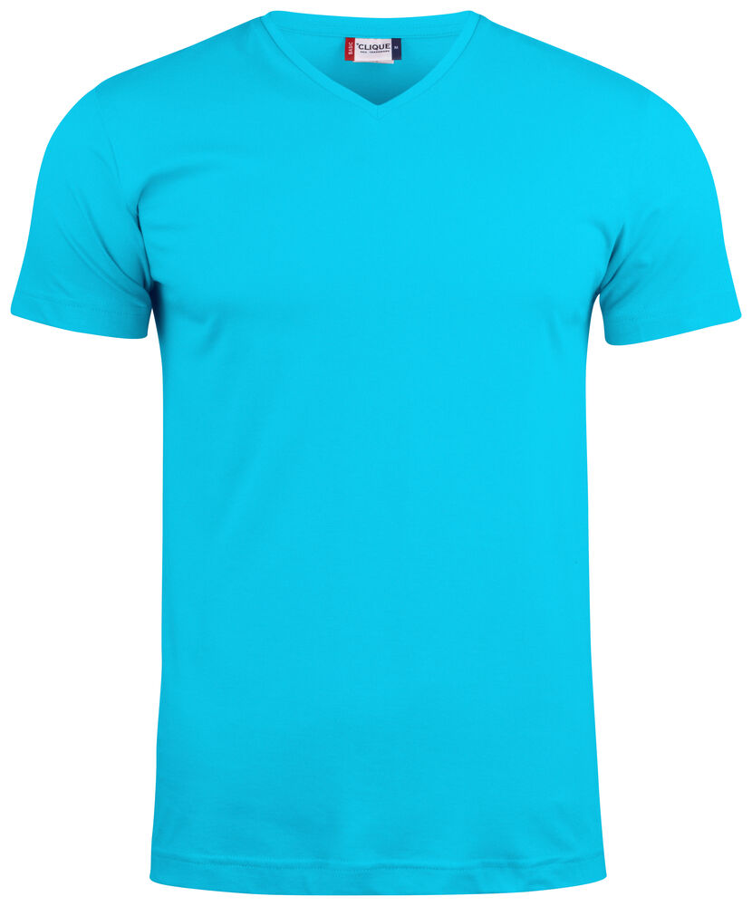 Clique Basic-T V-neck turquoise