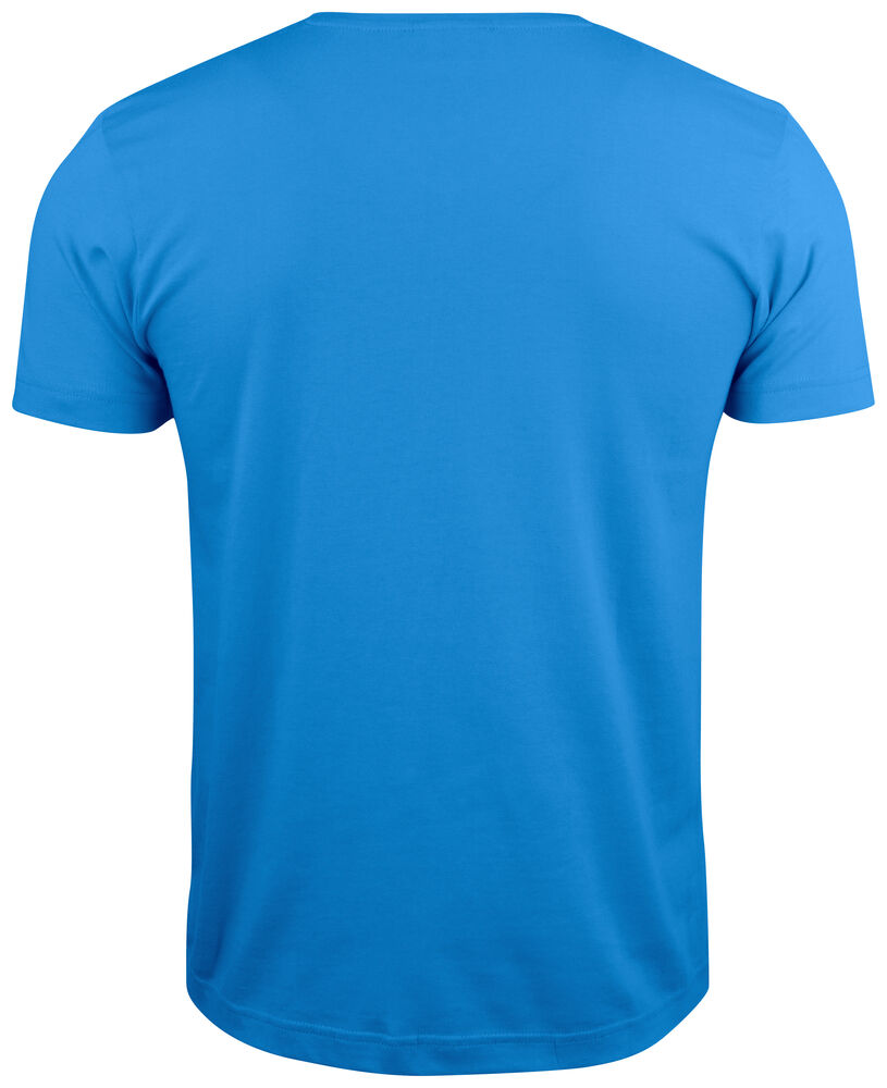 Clique Basic-T V-neck kobalt achterkant