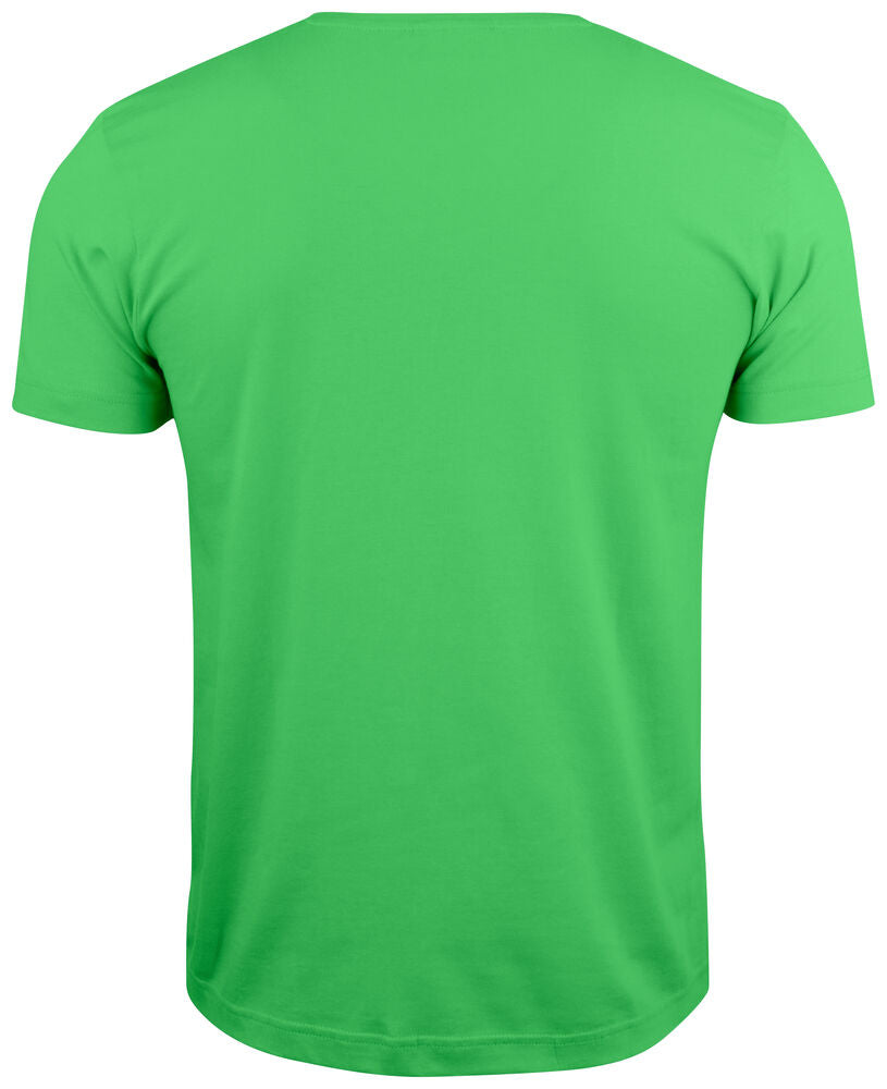Clique Basic-T V-neck appelgroen achterkant