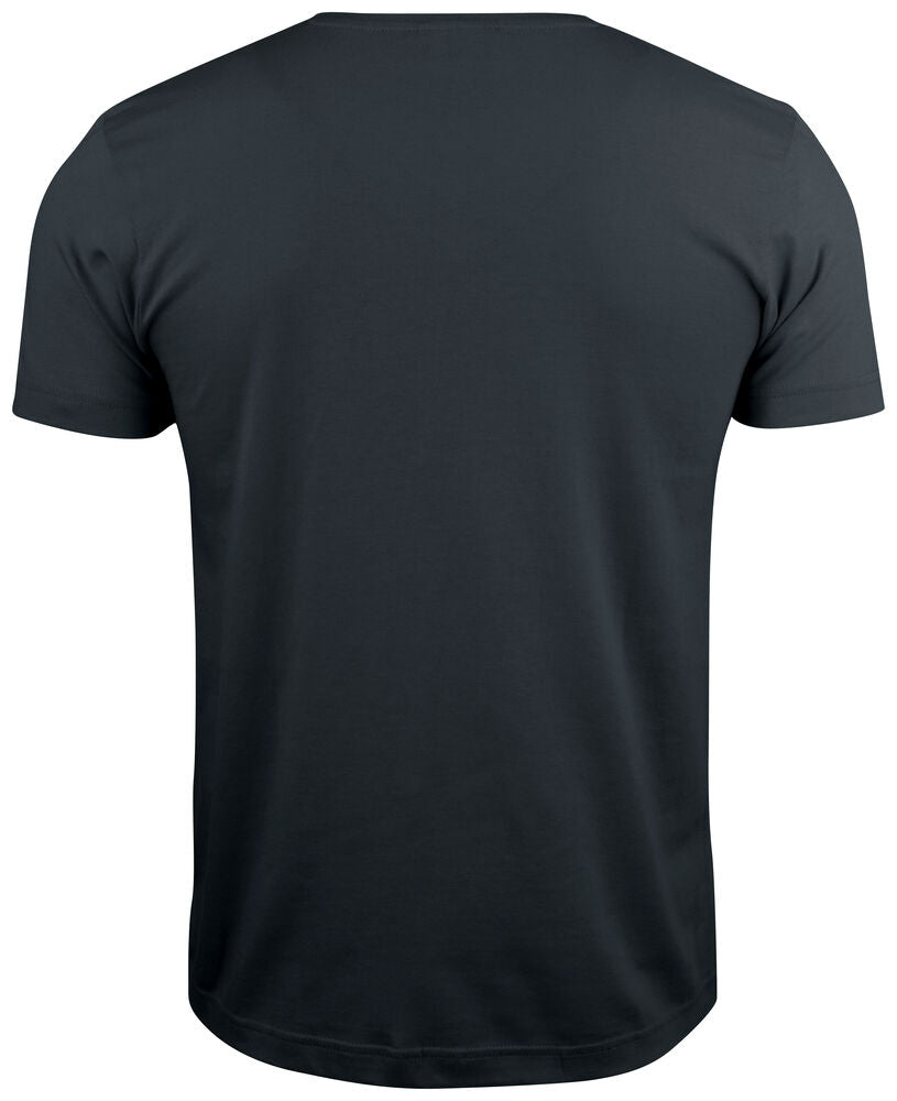 Clique Basic-T V-neck zwart achterkant