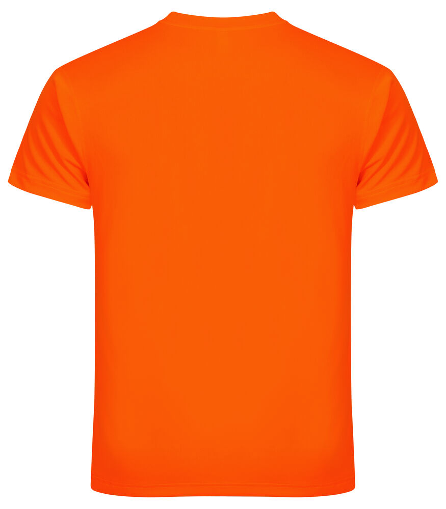 Clique Basic Active-T Heren signaaloranje achterkant