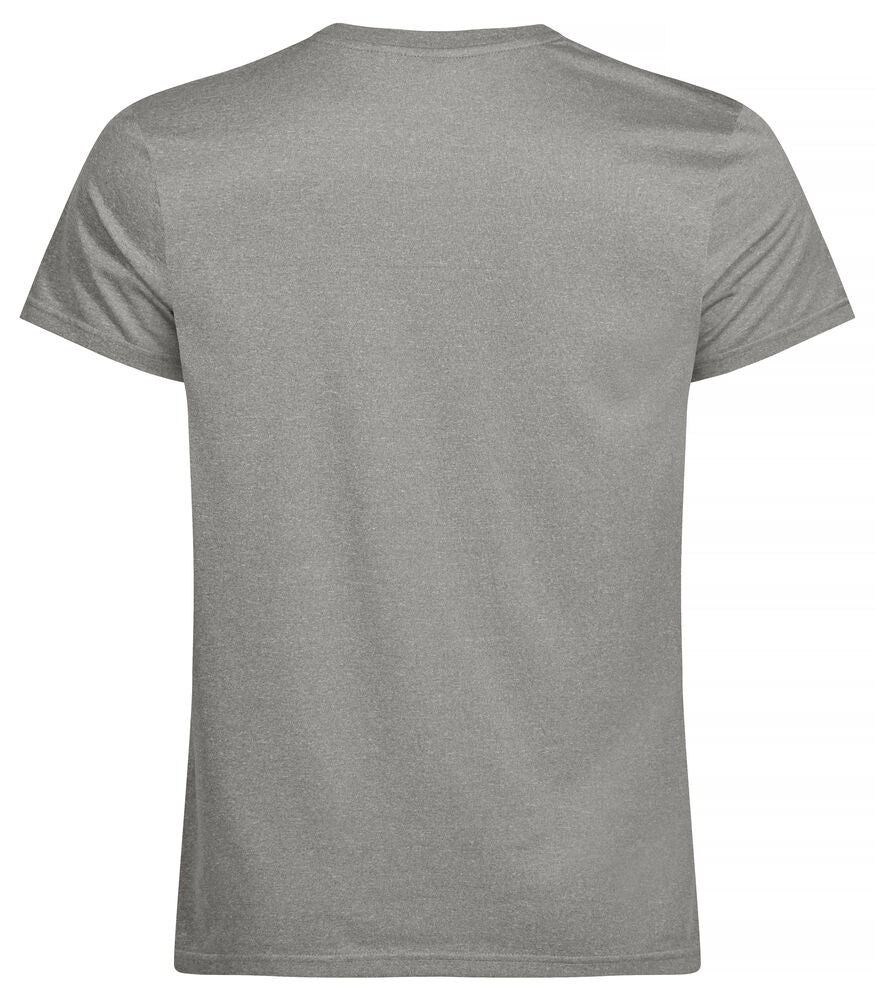 Clique Basic Active-T Heren grijsmelange achterkant