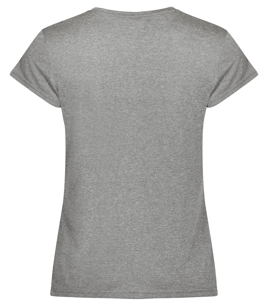 Clique Basic Active-T Dames grijsmelange achterkant