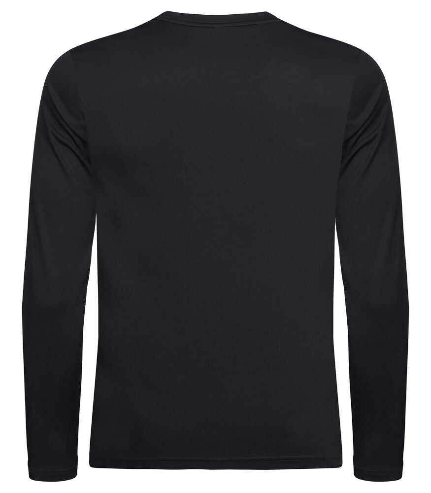 Clique Basic Active-T LS Heren zwart achterkant