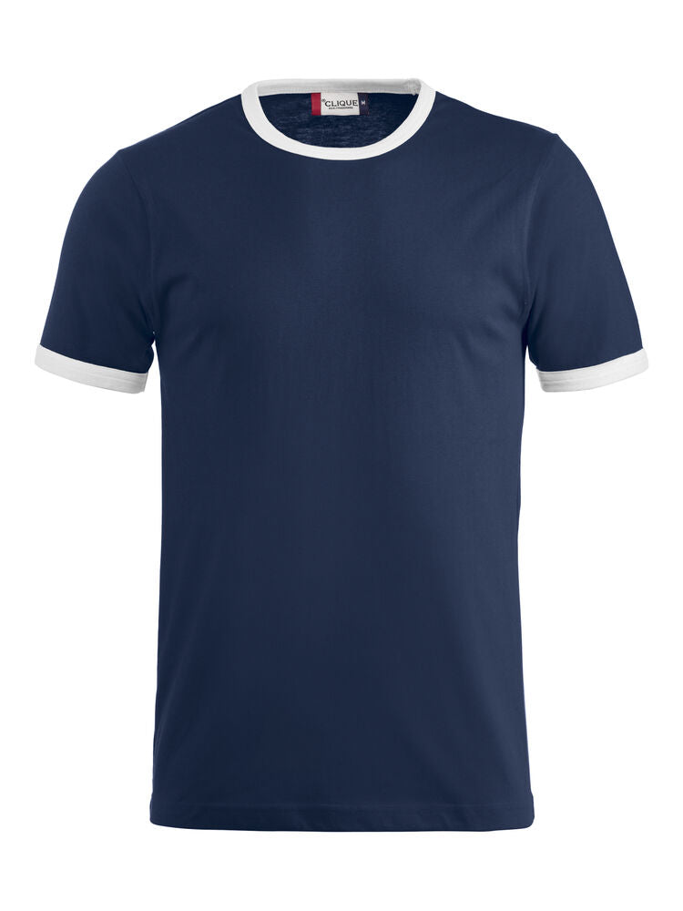 Clique Nome T-shirt navy/wit