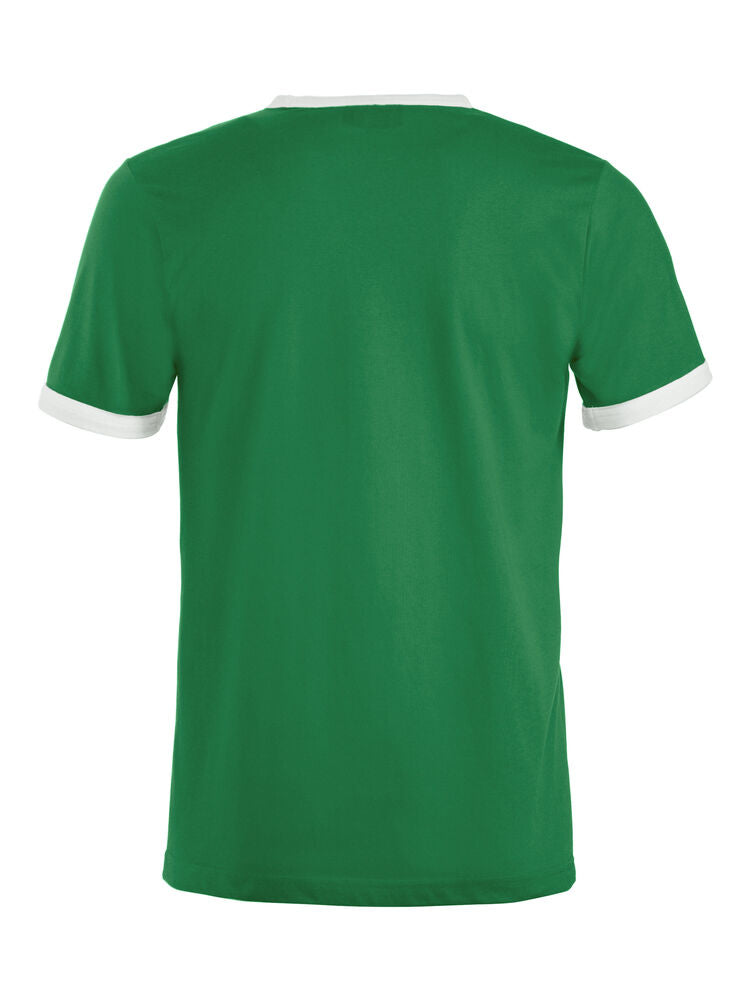 Clique Nome T-shirt groen/wit achterkant