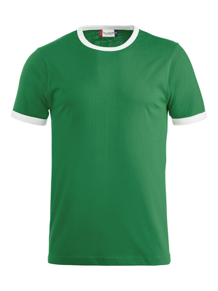 Clique Nome T-shirt groen/wit